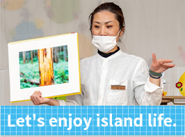 Let's enjoy island life.