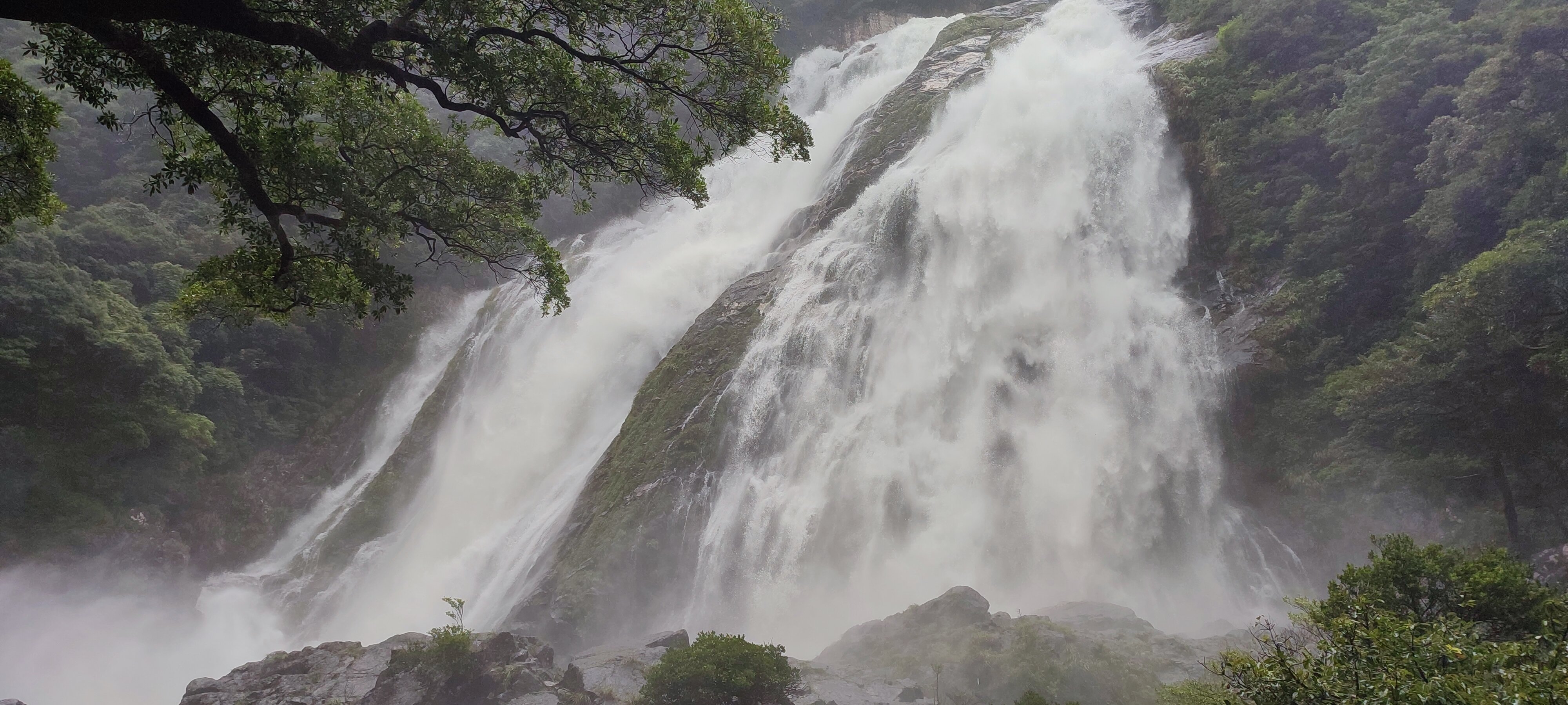 雨の翌日の滝